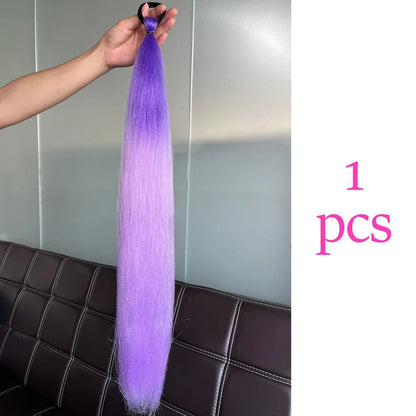 Synthetic Colorful Ponytail Extensions,2 Pcs Nitoo Store