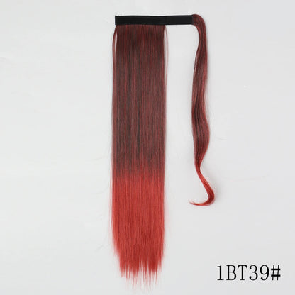 LISI GIRL Long Straight Ponytail Wrap Around Clip in Hair Extension Nitoo Store