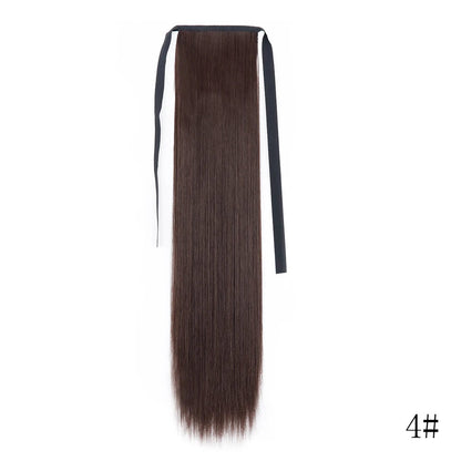 LISI GIRL Long Straight Ponytail Wrap Around Clip in Hair Extension Nitoo Store