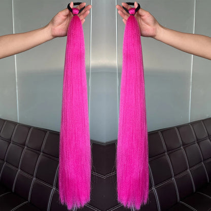 Synthetic Colorful Ponytail Extensions,2 Pcs Nitoo Store