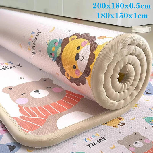 200x180cm/180x150cm Baby Crawling Play Mats Non-toxic High-quality EPE Baby Activity Gym Carpet Baby Game Children's Safety Rug Nitoostore