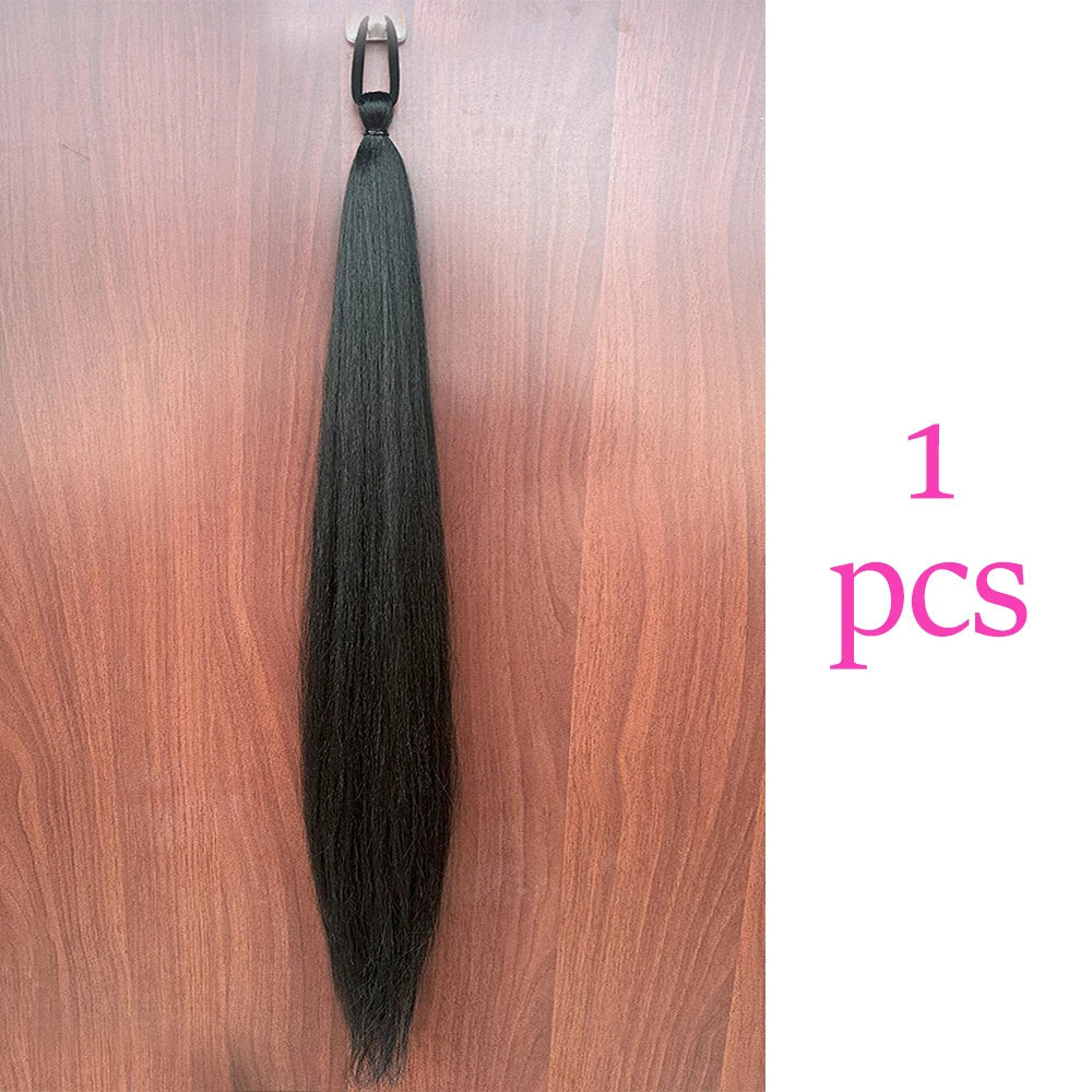 Synthetic Colorful Ponytail Extensions,2 Pcs Nitoo Store