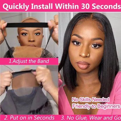 Human Hair Bob Straight Pre Cut Lace Front Nitoostore