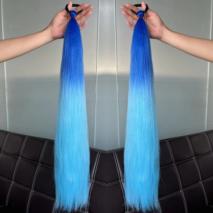 Synthetic Colorful Ponytail Extensions,2 Pcs Nitoo Store