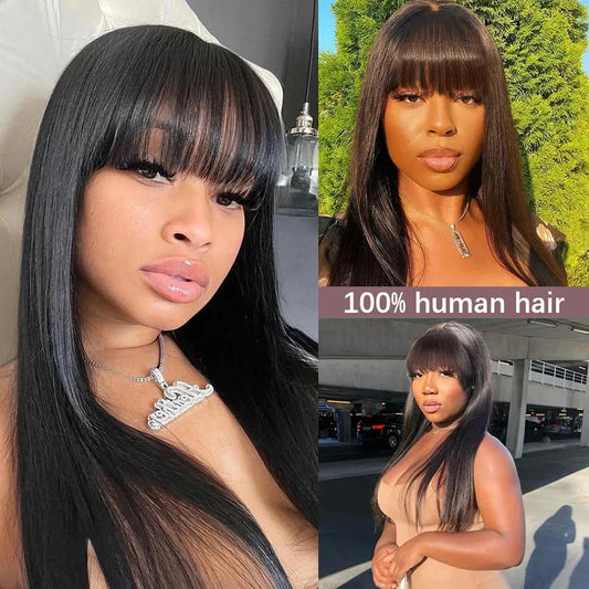 3X1 Middle Part Lace Wig Bone Straight 100% Human Hair Wigs For Women Nitoostore
