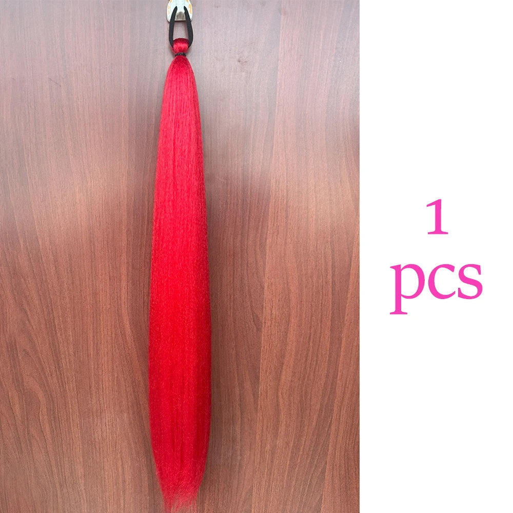 Synthetic Colorful Ponytail Extensions,2 Pcs Nitoo Store
