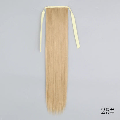 LISI GIRL Long Straight Ponytail Wrap Around Clip in Hair Extension Nitoo Store