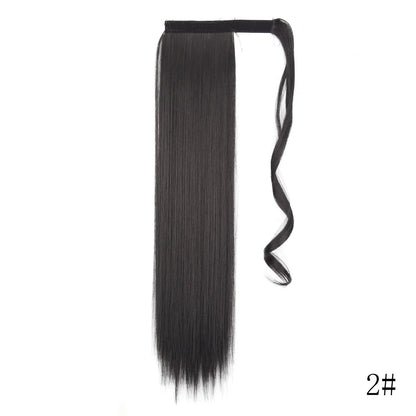 LISI GIRL Long Straight Ponytail Wrap Around Clip in Hair Extension Nitoo Store