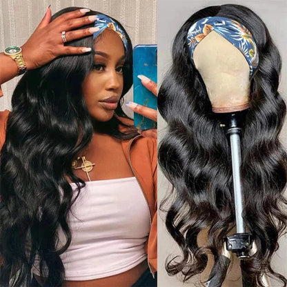 Headband Wig Human Hair Body Wave Wig 180% Density Nitoostore