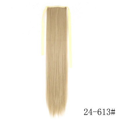 LISI GIRL Long Straight Ponytail Wrap Around Clip in Hair Extension Nitoo Store
