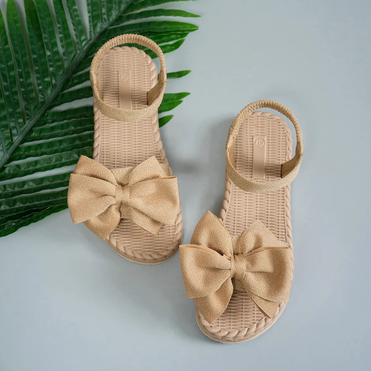 Lightweight Sandals Fashion Beach Casual Slippers Outdoor Bow Tie Flat Shoes Home Slides Women Nitoostore