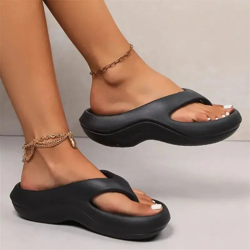 Beach Sandals Woman Comfortable Soft Sole Cloud Slippers Nitoostore