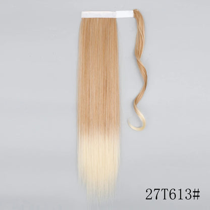 LISI GIRL Long Straight Ponytail Wrap Around Clip in Hair Extension Nitoo Store