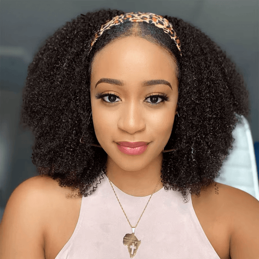 Afro Kinky Curly Headband Wig - Nitoo Store