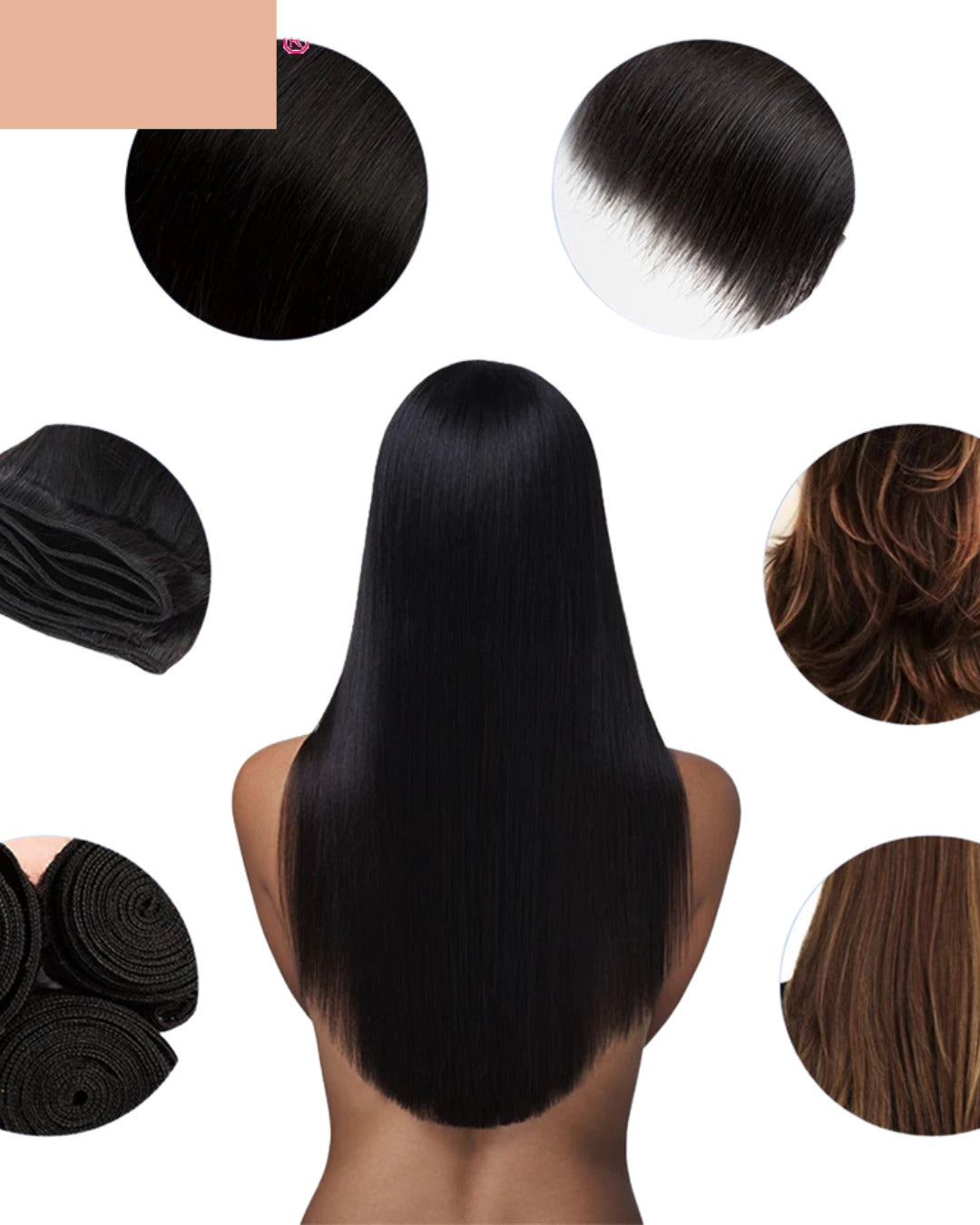 Hair Bundles Straight Human Hair Weave Bundles Remy Hair Extension Natural Black 1/3/4 Pcs 8-30 Inches Nitoostore
