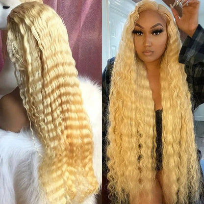 Blonde 613 HD Lace Frontal Wig 13x6 Curly Wave - Nitoo Store
