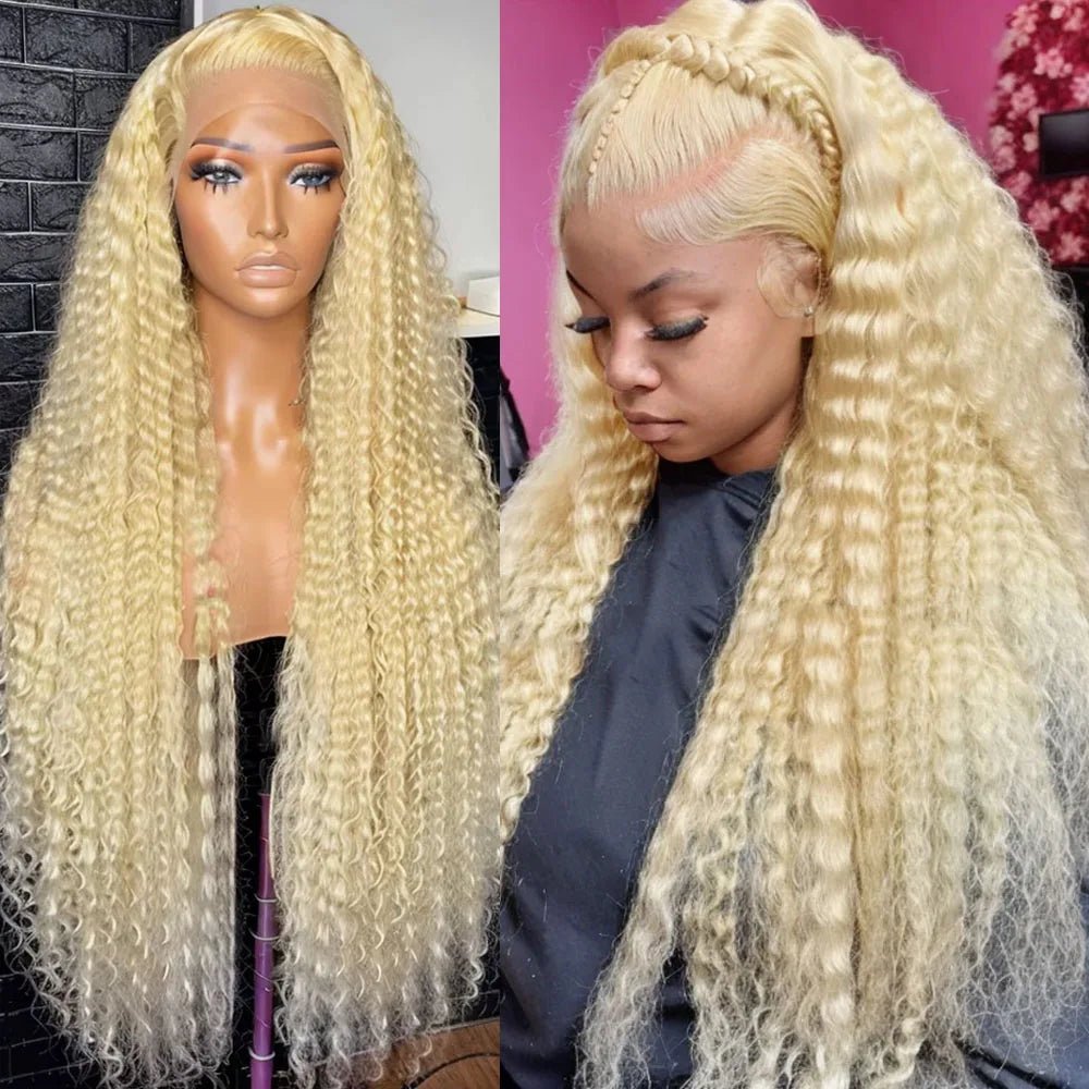 Blonde 613 HD Lace Frontal Wig 13x6 Curly Wave - Nitoo Store