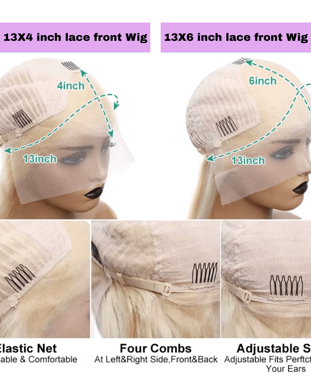 Blonde 613 HD Lace Frontal Wig 13x6 Curly Wave - Nitoo Store