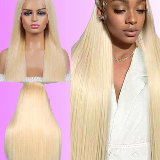 Blonde Lace Front Human Hair Wig, Natural &amp; Stylish Look for Women Nitoostore