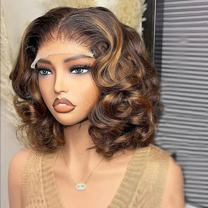 Body Wave 4/27 Ombre Blonde Short Bob Wig - Nitoo Store
