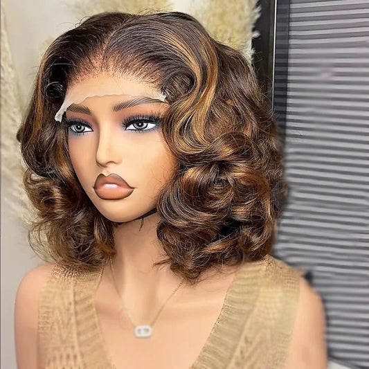 Body Wave 4/27 Ombre Blonde Short Bob Wig - Nitoo Store