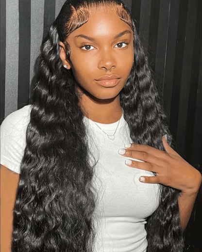 Brazilian Deep Wave Frontal Wig, Human Hair - Nitoo Store