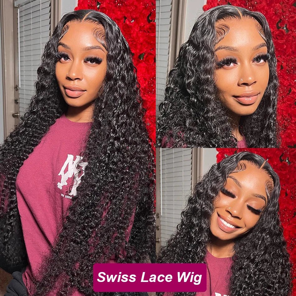 Brazilian Deep Wave Frontal Wig, Human Hair - Nitoo Store