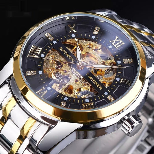 Men's Fashion Hollowed-out Waterproof Mechanical Watch My Store