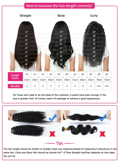 Curly Bundles With Closure – Wet & Wavy Virgin Loose Deep Wave, 100% Human - Nitoo Store