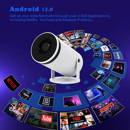 Home HD Projector Bluetooth Portable Mini 4K Mini Phone Y5S Home Theater Projector My Store