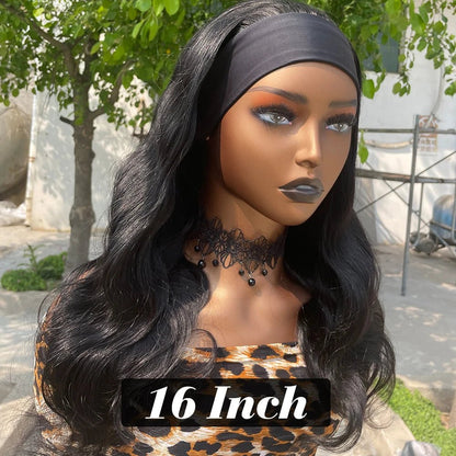 Headband Wig Human Hair Body Wave Wig - Nitoo Store