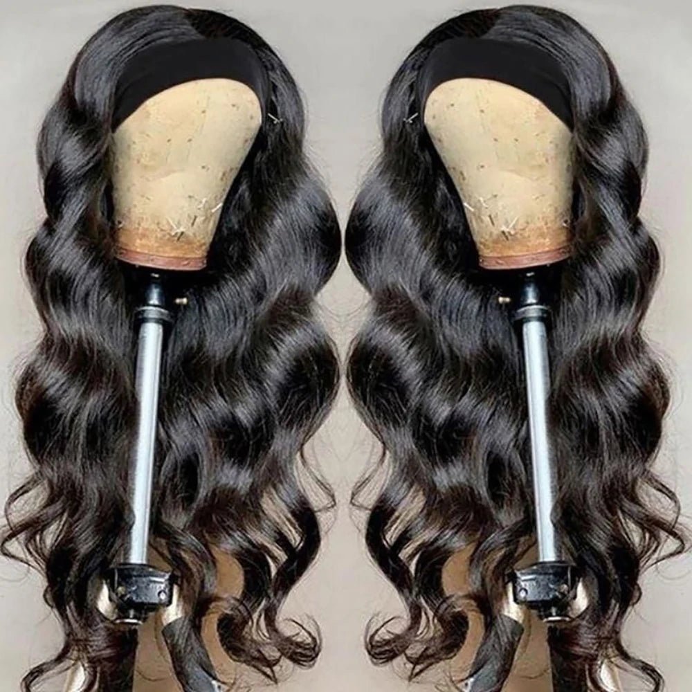 Headband Wig Human Hair Body Wave Wig - Nitoo Store