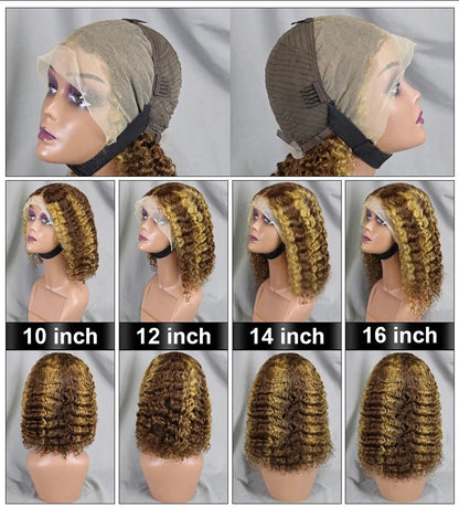 Highlight Color Short Bob Wig 13x4 - Nitoo Store
