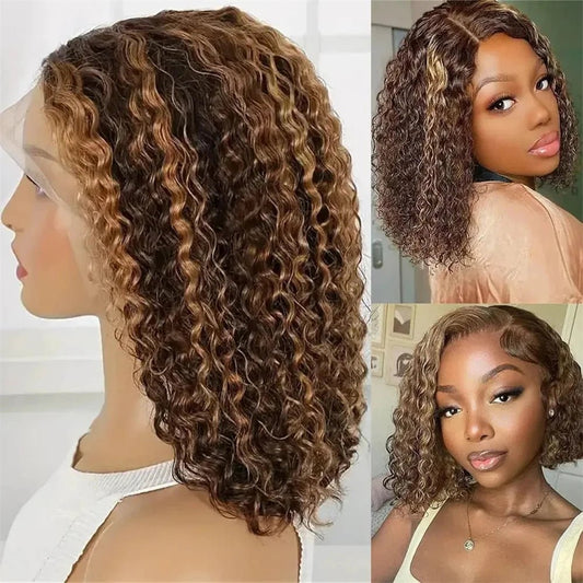Highlight Color Short Bob Wig 13x4 - Nitoo Store