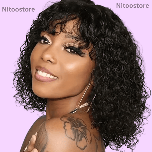Jerry Curly Short Pixie Bob Cut - Nitoo Store