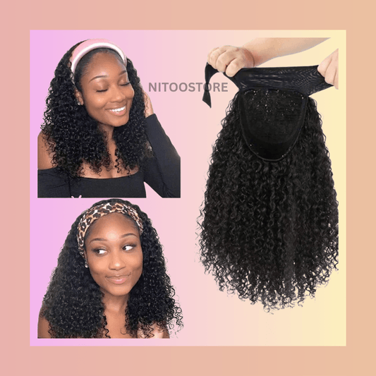 Kinky Curly Headband Wig. - Nitoo Store
