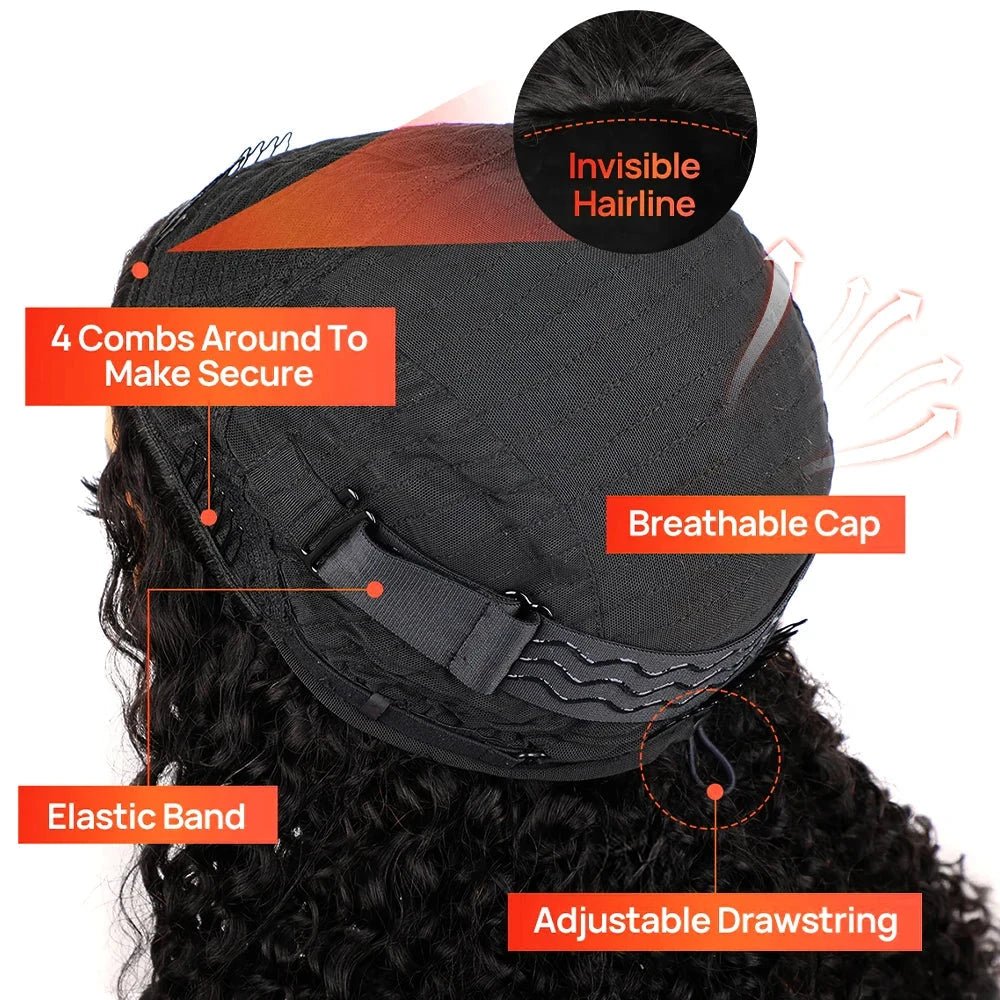 New Trend 3 - IN - 1 Honey Blonde Kinky Curly Half Wig - Nitoo Store