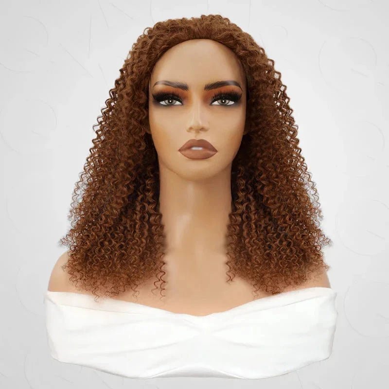 New Trend 3 - IN - 1 Honey Blonde Kinky Curly Half Wig - Nitoo Store