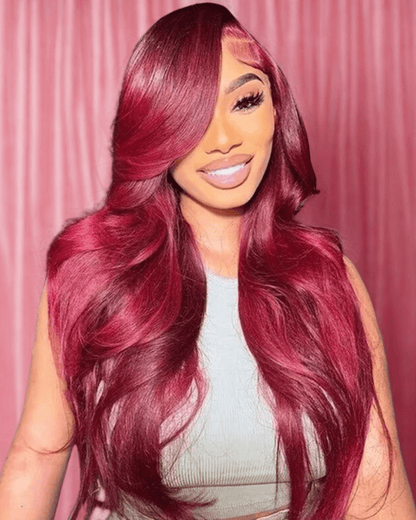 Red Human Hair Pre, Plucked - Nitoo Store