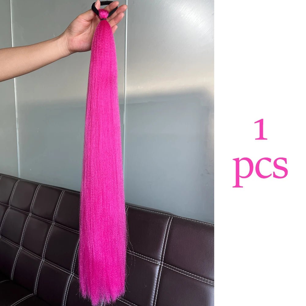 Synthetic Colorful Ponytail Extensions. - Nitoo Store
