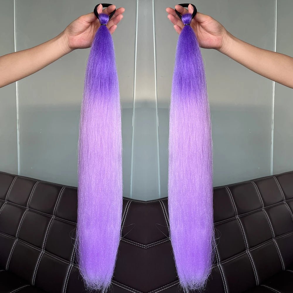 Synthetic Colorful Ponytail Extensions. - Nitoo Store