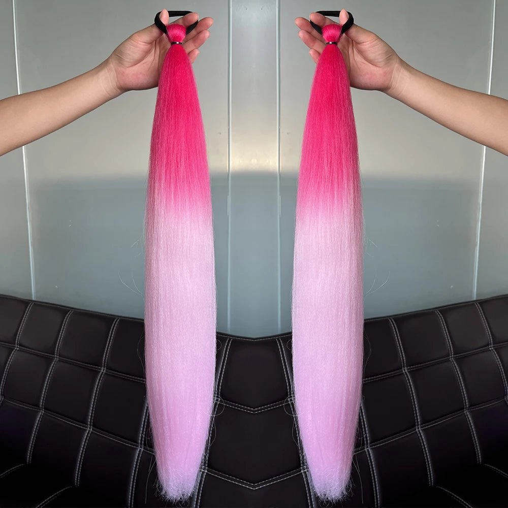 Synthetic Colorful Ponytail Extensions. - Nitoo Store