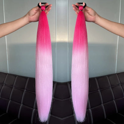 Synthetic Colorful Ponytail Extensions. - Nitoo Store