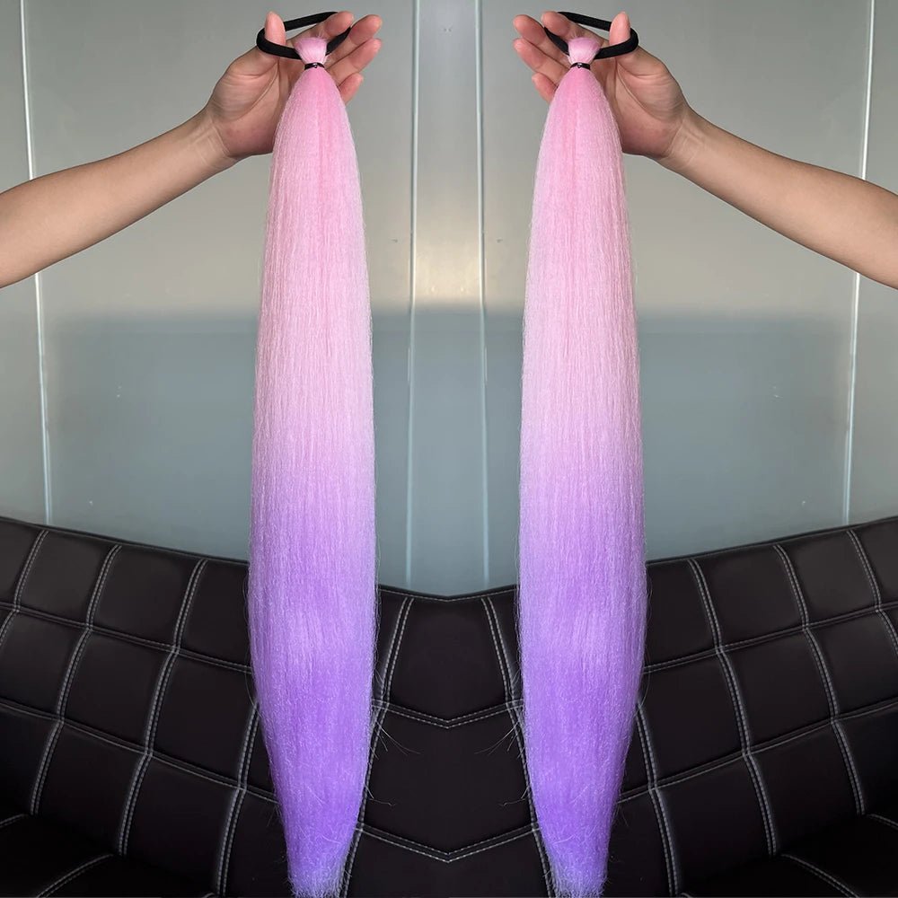 Synthetic Colorful Ponytail Extensions. - Nitoo Store