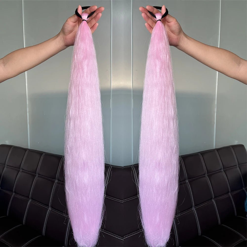 Synthetic Colorful Ponytail Extensions. - Nitoo Store