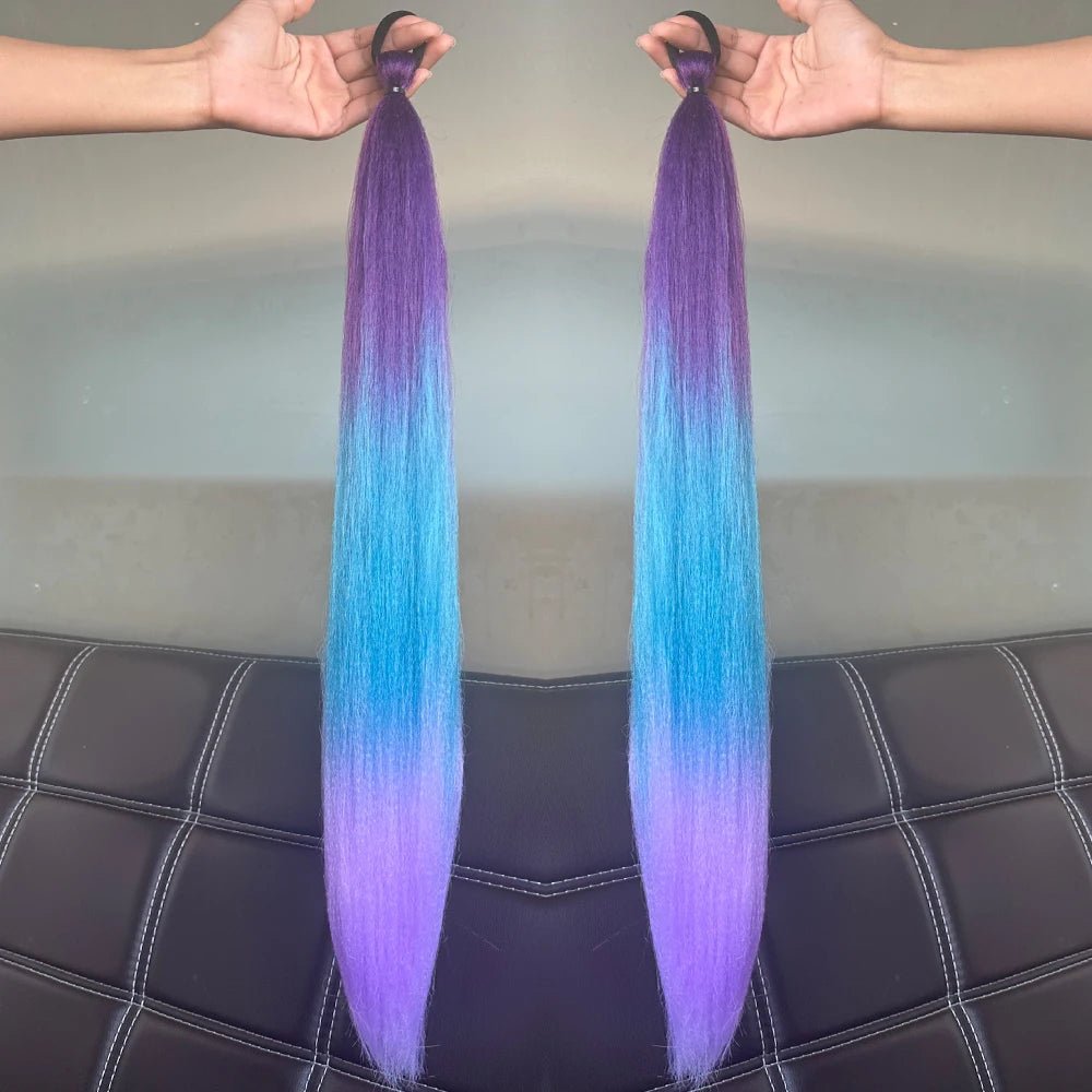 Synthetic Colorful Ponytail Extensions. - Nitoo Store