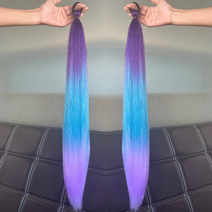 Synthetic Colorful Ponytail Extensions. - Nitoo Store