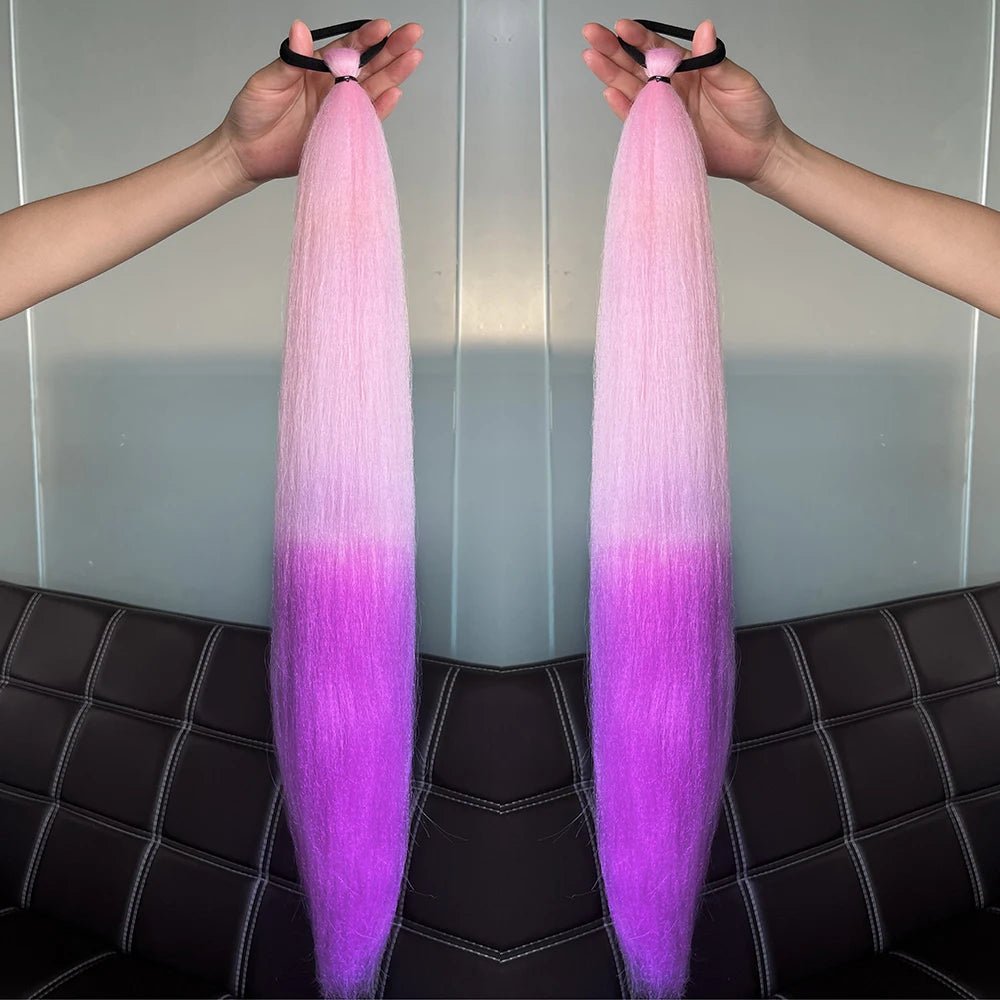 Synthetic Colorful Ponytail Extensions. - Nitoo Store