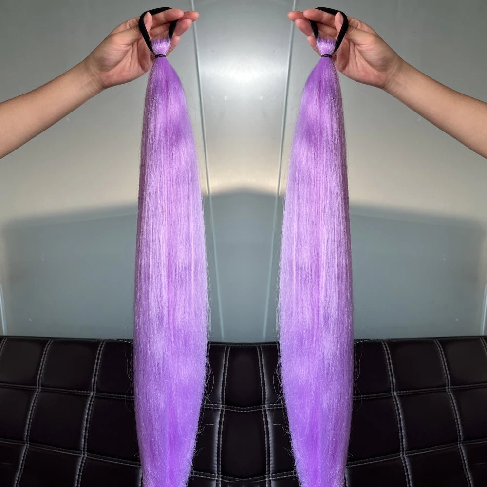 Synthetic Colorful Ponytail Extensions. - Nitoo Store