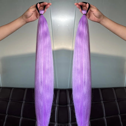Synthetic Colorful Ponytail Extensions. - Nitoo Store